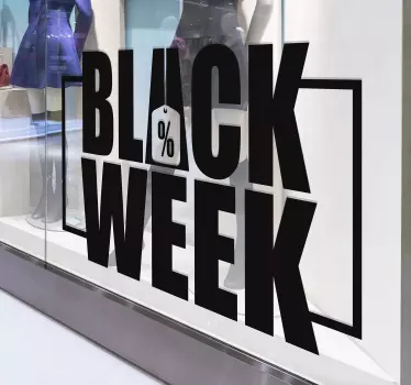 Bedrijfsstickers black week voor korting - TenStickers