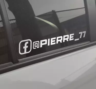 Race facebook autosticker - TenStickers
