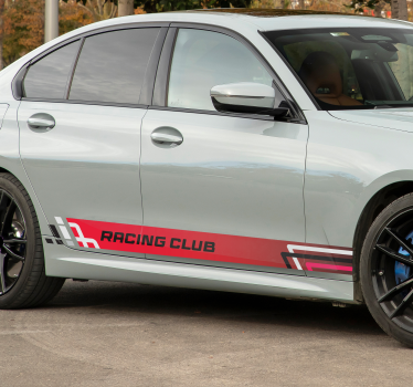 Race stijl strepen set auto sticker - TenStickers
