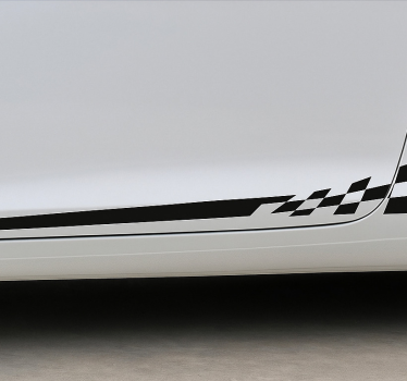 Autosticker racing zijstrepen - TenStickers