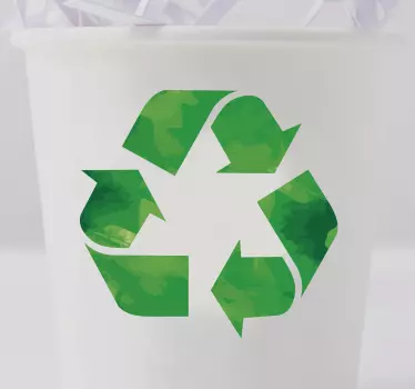 Recycle teken zelfklevende sticker - TenStickers