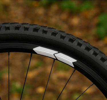 Fiets sticker velgrand pijlen - TenStickers