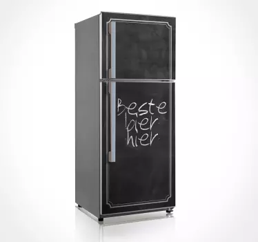 Krijtbord koelkast sticker retro voor keuken - TenStickers