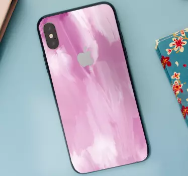 Roze abstract palet iPhone sticker - TenStickers