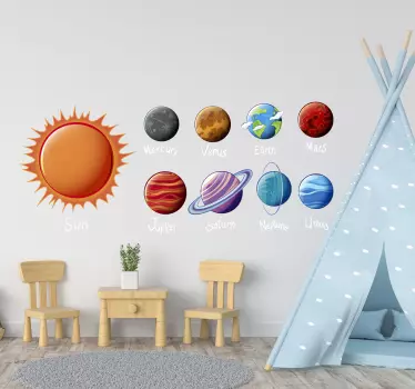 Ruimte stickers Zonnestelsel - TenStickers
