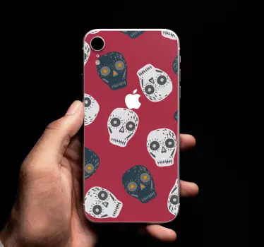 Schedel embleem iPhone sticker - TenStickers