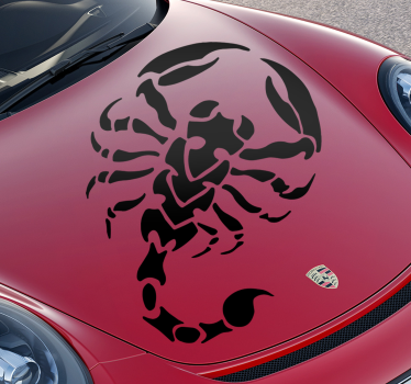 Schorpioen auto zelfklevende sticker - TenStickers