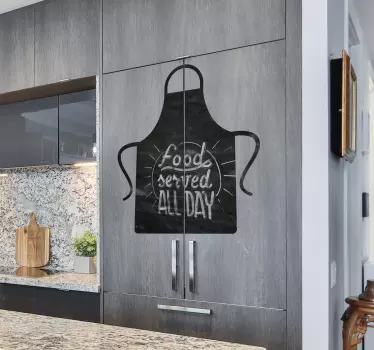 Schort Krijtbord sticker - TenStickers