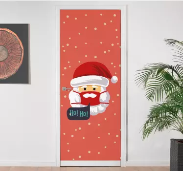 Kerst sticker kerstman feestelijk - TenStickers