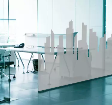Skylinewerkplekken Muursticker skyline - TenStickers