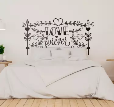 Ornament muursticker love forever - TenStickers
