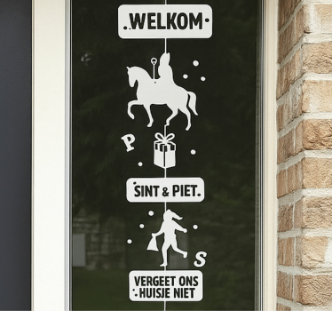 Slinger 'vergeet ons niet¨ raamsticker - TenStickers