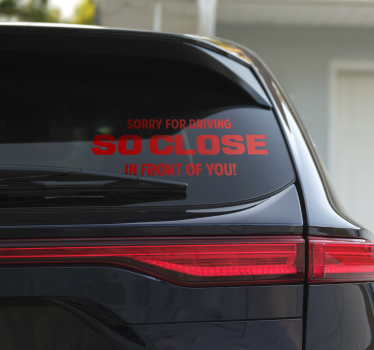 Sorry dat ik langzaam rijd autosticker - TenStickers