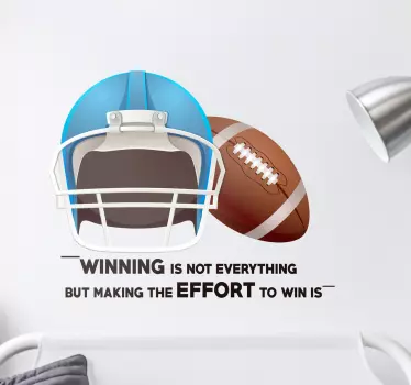 Sticker American football winning - TenStickers