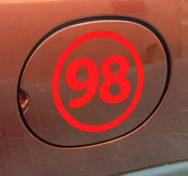 Decoratie stickers auto euro 98 - TenStickers