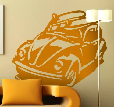 Sticker auto surfen kever - TenStickers