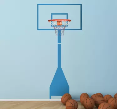 Sticker basketbal paal - TenStickers