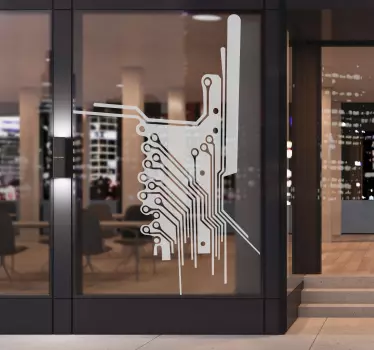 Sticker circuit van electriciteit - TenStickers