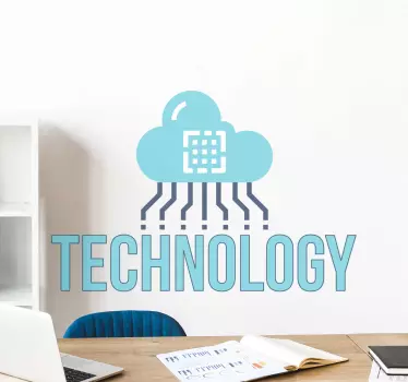 Sticker cloud gegevensverbinding - TenStickers