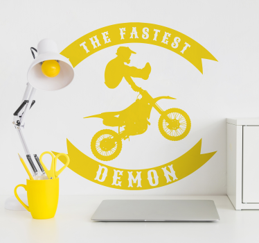 Sticker crossmotor - TenStickers