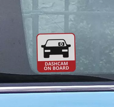 Dashboard camera aan boord sticker - TenStickers