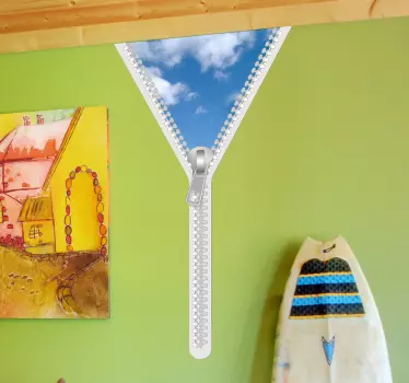 Sticker decoratie rits hemel - TenStickers