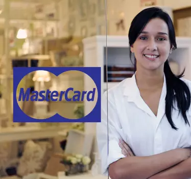 Sticker decoratief silhouet Mastercard - TenStickers