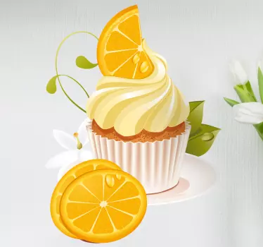 Sticker Dessert Sinaasappel - TenStickers