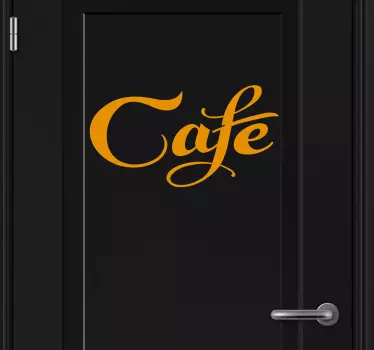 Deursticker café - TenStickers