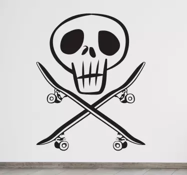 Sticker doodshoofd skateboards - TenStickers