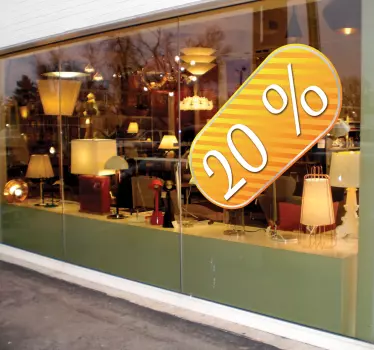 Sticker etiket promotie winkel - TenStickers