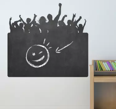 Sticker feestende menigte - TenStickers