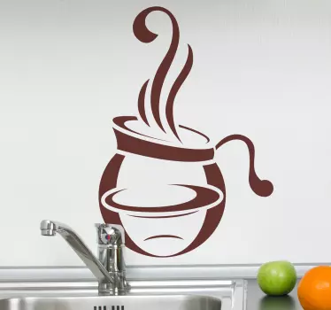 Sticker gastronomie koffie - TenStickers