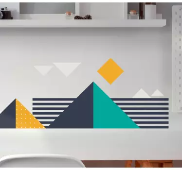 Sticker geometrische vormen dappere vormcompositie - TenStickers