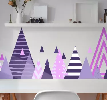 Sticker geometrische vormen dennenappelvormen - TenStickers