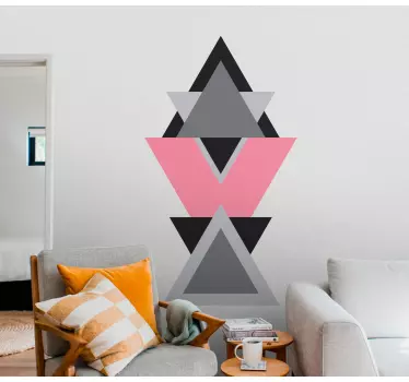 Sticker geometrische vormen driehoekig patroon elementen - TenStickers
