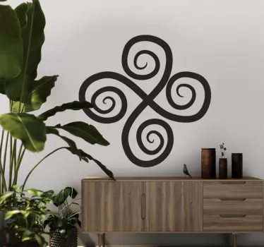 Sticker geometrische vormen elegante draai element - TenStickers