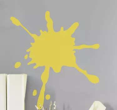 Sticker geometrische vormen gele spetterexplosie - TenStickers