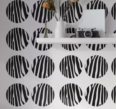 Sticker geometrische vormen gestileerde cirkelpatronen - TenStickers