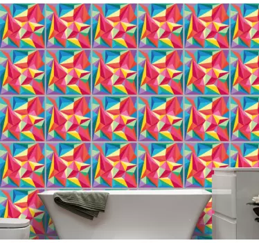 Sticker geometrische vormen levendig element - TenStickers