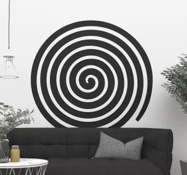 Sticker geometrische vormen spiral element compositie - TenStickers