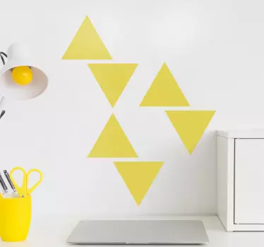 Sticker geometrische vormen stijlvolle driehoeken - TenStickers