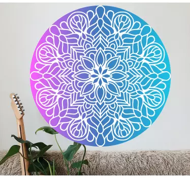 Sticker geometrische vormen vivid circulaire motief - TenStickers