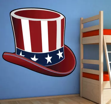 Sticker hoed Uncle Sam - TenStickers