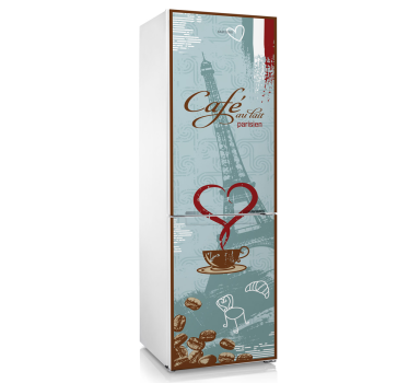 Sticker ijskast Franse koffie - TenStickers