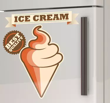 Sticker ijskast ijs reclame - TenStickers