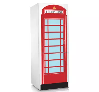 Sticker ijskast Londen telefooncel - TenStickers