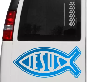 Autosticker Jesus symbool - TenStickers