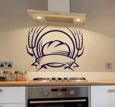 Sticker keuken brood tarwe - TenStickers