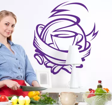 Sticker keuken pictogram 5 - TenStickers
